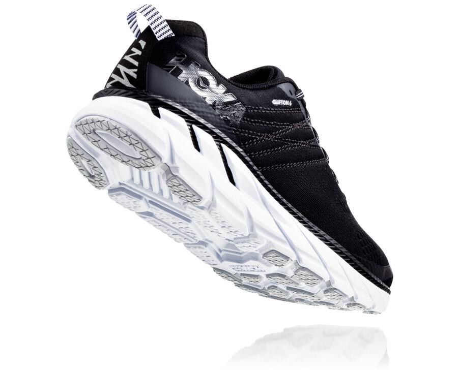 Basket Hoka One One Clifton 6 Femme - Noir/Blanche - BFA-914825